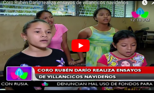Coro Rubén Darío realiza ensayos de villancicos navideños