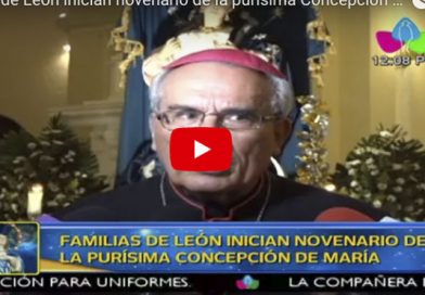 Familias de León inician novenario de la purísima Concepción de María