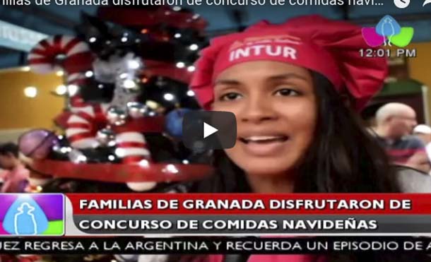 Familias de Granada disfrutaron de concurso de comidas navideñas