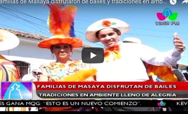 Familias de Masaya disfrutaron de bailes y tradiciones en ambiente lleno de alegría