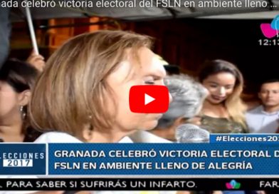 Granada celebró victoria electoral del FSLN en ambiente lleno de alegría