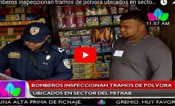 Bomberos inspeccionan tramos de pólvora ubicados en sector del Mitrab