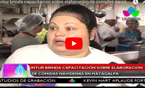 Intur brinda capacitación sobre elaboración de comidas navideñas en Matagalpa