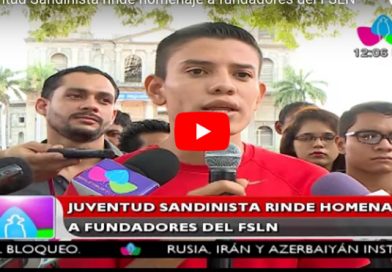 Juventud Sandinista rinde homenaje a fundadores del FSLN