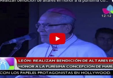 León: Realizan bendición de altares en honor a la purísima Concepción de María