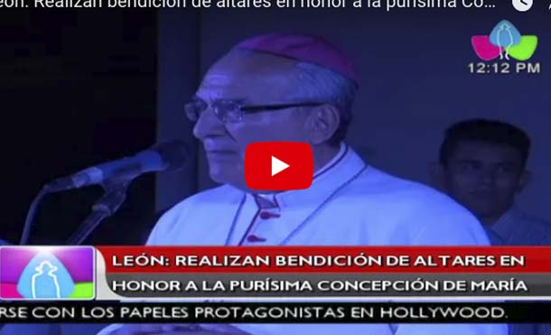 León: Realizan bendición de altares en honor a la purísima Concepción de María