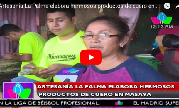 Artesanía La Palma elabora hermosos productos de cuero en Masaya
