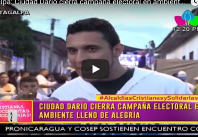 Matagalpa: Ciudad Darío cierra campaña electoral en ambiente lleno de alegría