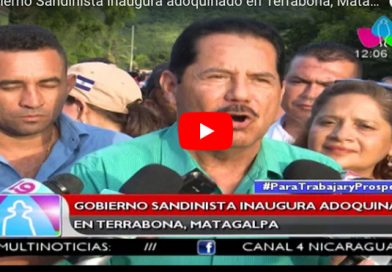 Gobierno Sandinista inaugura adoquinado en Terrabona, Matagalpa