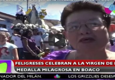 Feligreses celebran a la Virgen de la Medalla Milagrosa en Boaco