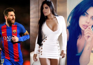 Modelo brasileña celebra con candente foto los 600 partidos de Messi