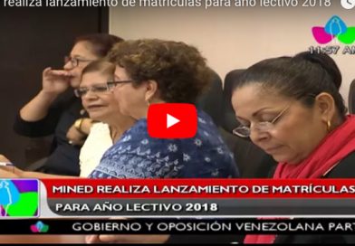 MINED realiza lanzamiento de matrículas para año lectivo 2018