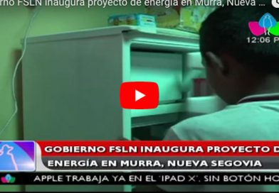 Gobierno FSLN inaugura proyecto de energía en Murra, Nueva Segovia
