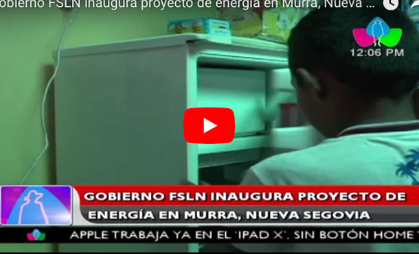 Gobierno FSLN inaugura proyecto de energía en Murra, Nueva Segovia