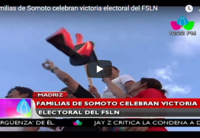 Familias de Somoto celebran victoria electoral del FSLN