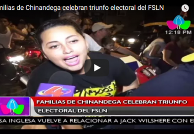 Familias de Chinandega celebran triunfo electoral del FSLN