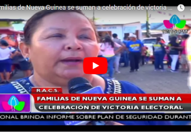 Familias de Nueva Guinea se suman a celebración de victoria electoral
