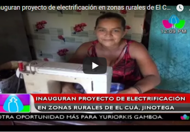 Inauguran proyecto de electrificación en zonas rurales de El Cuá, Jinotega