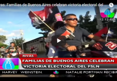 Rivas: Familias de Buenos Aires celebran victoria electoral del FSLN