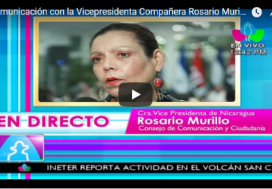 Comunicación con la Vicepresidenta Compañera Rosario Murillo, 08 de Noviembre 2017