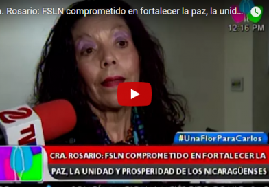 Cra. Rosario: FSLN comprometido en fortalecer la paz, la unidad y prosperidad de los nicaragüenses