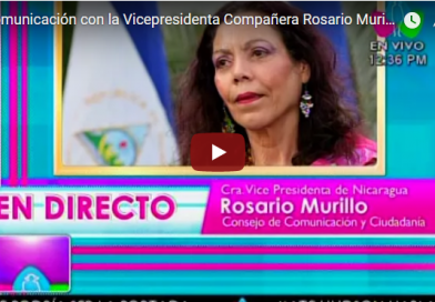 Comunicación con la Vicepresidenta Compañera Rosario Murillo, 09 de Noviembre 2017