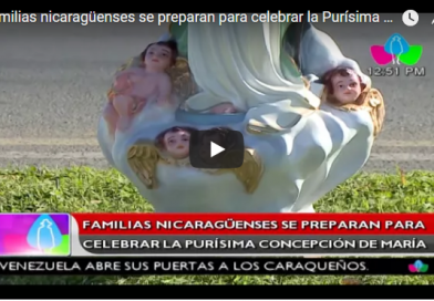 Familias nicaragüenses se preparan para celebrar la Purísima Concepción de María