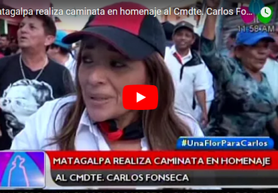 Matagalpa realiza caminata en homenaje al Cmdte. Carlos Fonseca