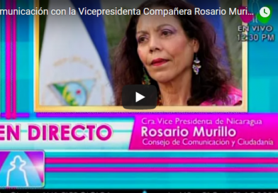 Comunicación con la Vicepresidenta Compañera Rosario Murillo, 10 de Noviembre 2017