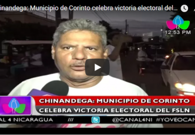 Chinandega: Municipio de Corinto celebra victoria electoral del FSLN
