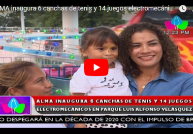 ALMA inaugura 6 canchas de tenis y 14 juegos electromecánicos en el parque Luis Alfonso Velásquez