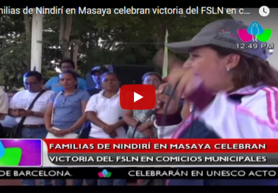 Familias de Nindirí en Masaya celebran victoria del FSLN en comicios municipales