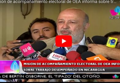 Misión de acompañamiento electoral de OEA informa sobre trabajo desempeñado en Nicaragua