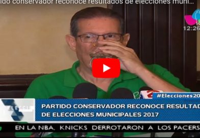 Partido conservador reconoce resultados de elecciones municipales 2017