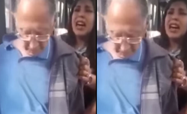 Video revela acoso sexual de anciano a pasajera