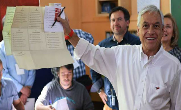 Sebastián Piñera se impuso con amplia diferencia, pero irá a segunda vuelta con Alejandro Guillier