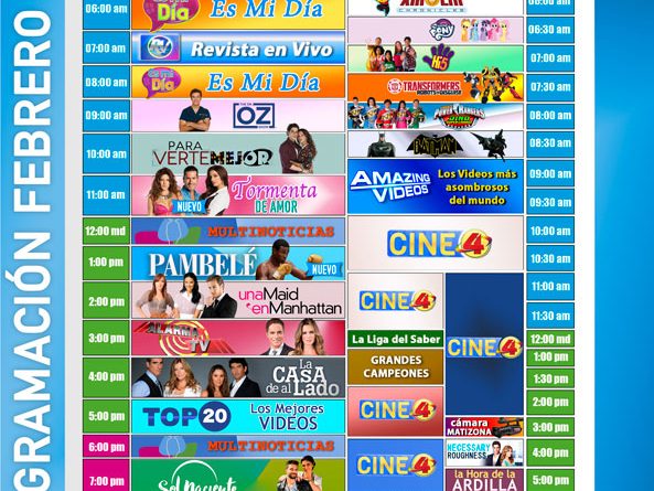 programacion canal4 febrero 2018