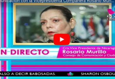 Comunicación con la Vicepresidenta Compañera Rosario Murillo, 06 de Noviembre 2017