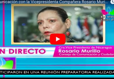 Comunicación con la Vicepresidenta Compañera Rosario Murillo, 17 de Noviembre 2017