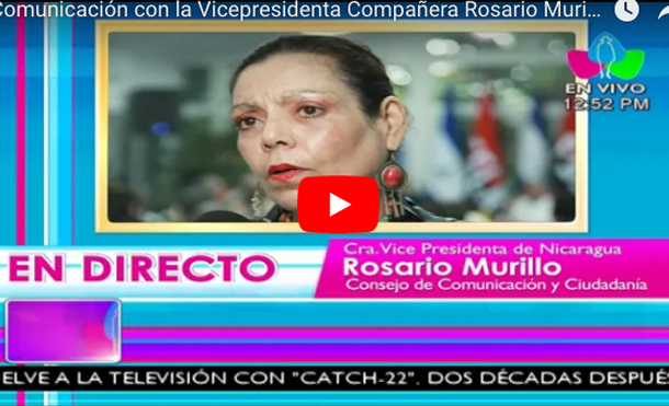 Comunicación con la Vicepresidenta Compañera Rosario Murillo, 20 de Noviembre 2017