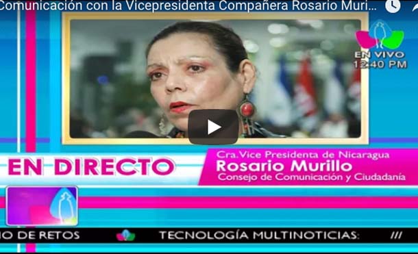 Comunicación con la Vicepresidenta Compañera Rosario Murillo, 22 de Noviembre 2017