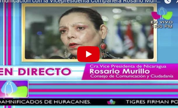 Comunicación con la Vicepresidenta Compañera Rosario Murillo, 28 de Noviembre 2017