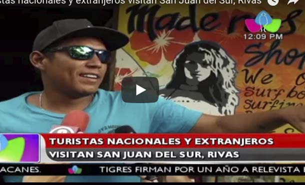 Turistas nacionales y extranjeros visitan San Juan del Sur, Rivas