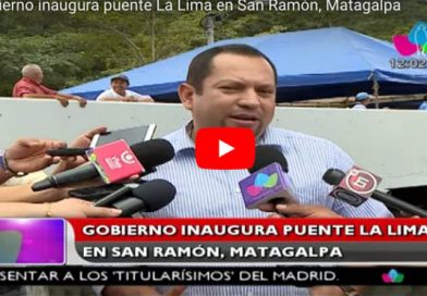 Gobierno inaugura puente La Lima en San Ramón, Matagalpa