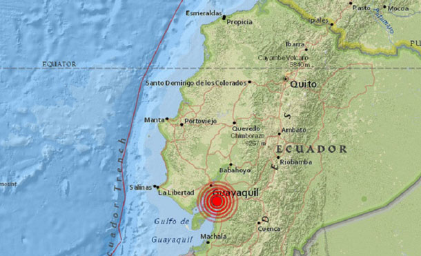 Se registra un terremoto de 6,2 en Ecuador