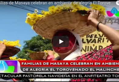 Familias de Masaya celebran en ambiente de alegría El Torovenado El Malinche