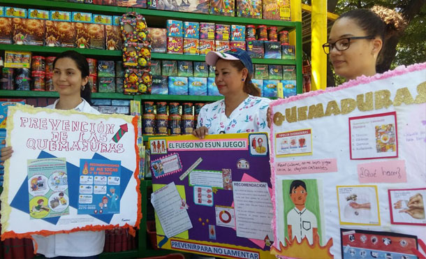 Vendedores de pólvora reciben capacitación en primeros auxilios
