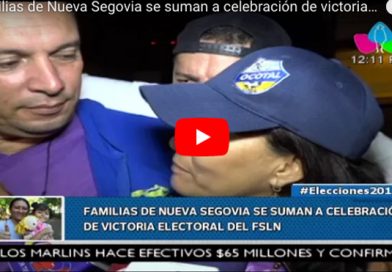 Familias de Nueva Segovia se suman a celebración de victoria electoral del FSLN