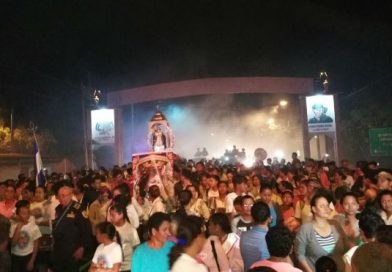 Procesión de la Virgen del Trono rememora su llegada a El Viejo hace 455 años