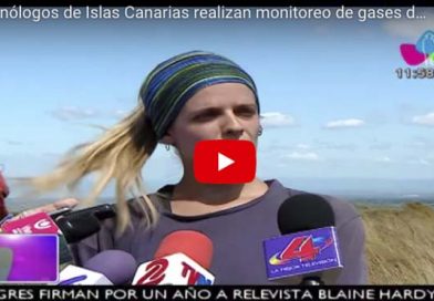 Vulcanólogos de Islas Canarias realizan monitoreo de gases del volcán Masaya